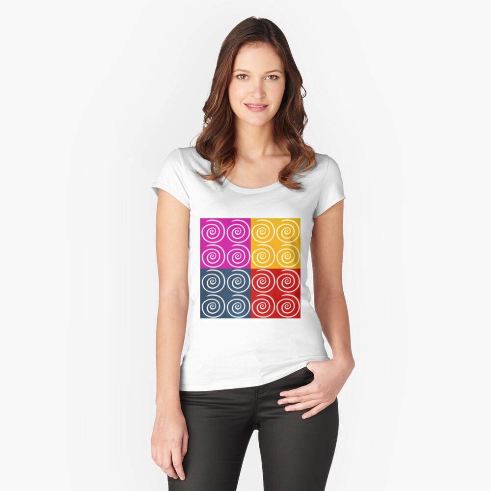 Item preview, Fitted Scoop T-Shirt designed and sold by HappigalArt.