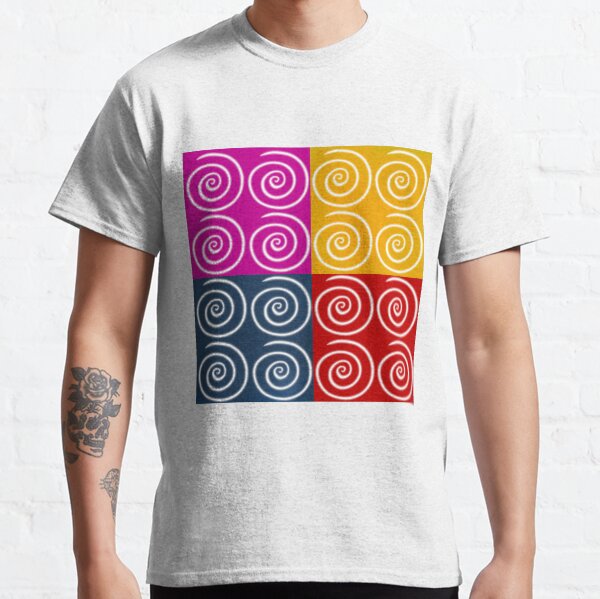 Four Squares of Swirls Pop Classic T-Shirt