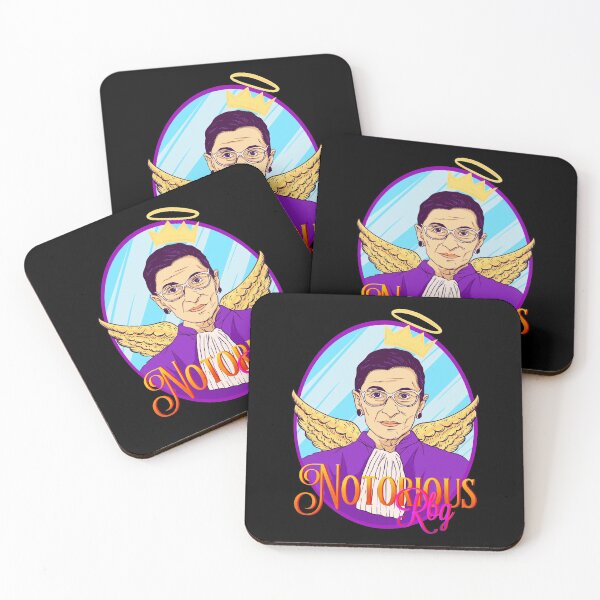 NOTORIOUS RBG ruth bader ginsburg Coasters (Set of 4)