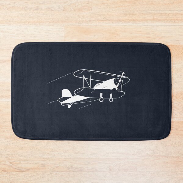 Item preview, Vintage propeller biplane aircraft simple illustration designed and sold by holdmypixels.