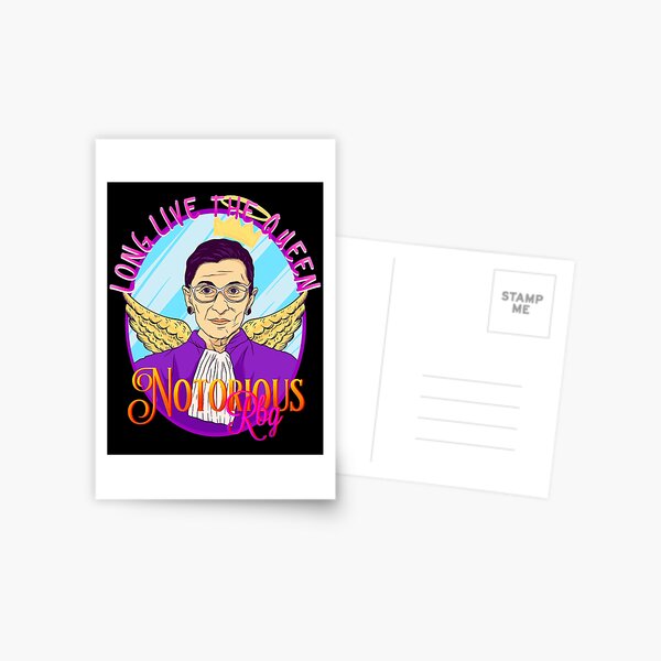 NOTORIOUS RBG ruth bader ginsburg long live the queen Postcard