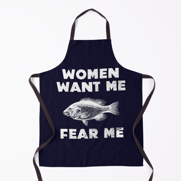 Item preview, Women Want Me Fish Fear Me Bold Distressed Vintage designed and sold by Sunny Collections.