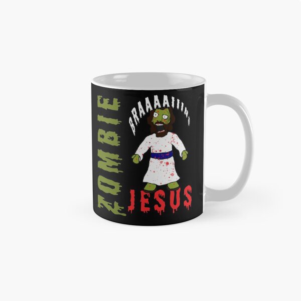 Item preview, Creepy Zombie Jesus wants BRAINS! Funny Horror creepy zombie jesus brains atheist agnostic humor gift idea designed and sold by AllLeftSides42.