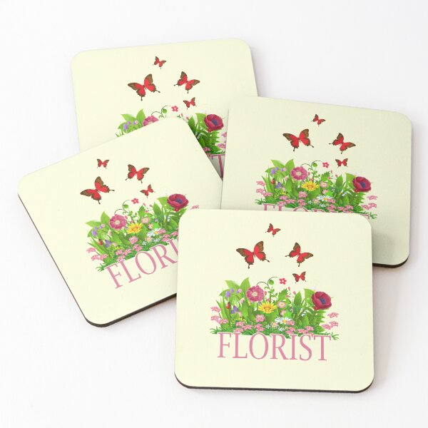 Artikelvorschau, Florist Blumen arrangieren Blumenladen Pflanze Gartenarbeit Blumenschmetterling Geschenk entworfen und verkauft von TopTeeShop.