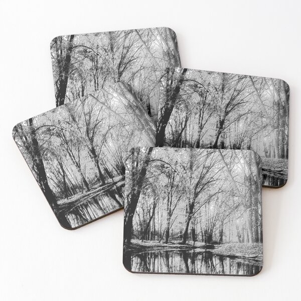 Item preview, Autumn forest sumi-e drawing style  designed and sold by dreamofdenim.