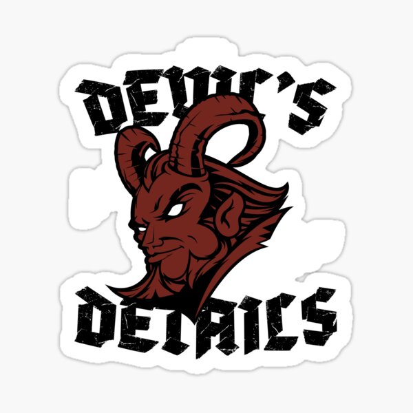 The Devil's in the Details Sticker