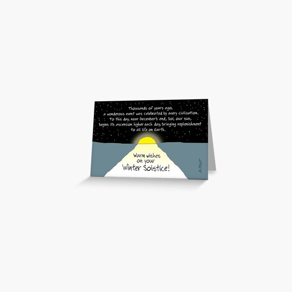 Warm Wishes on Your Winter Solstice! Greeting Card