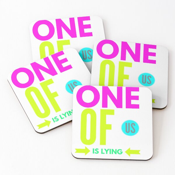 Item preview, One of us is lying sticker designed and sold by -BENOVI.