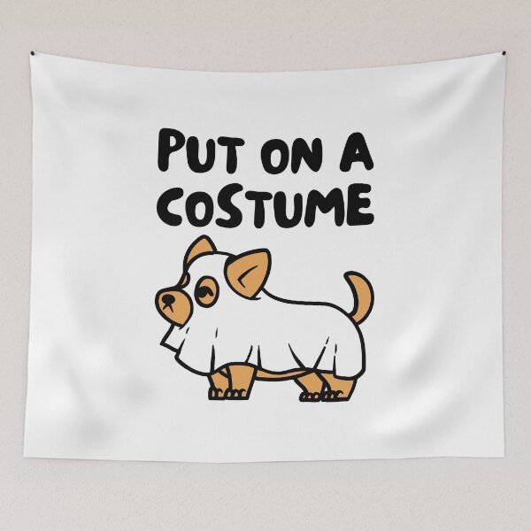 Item preview, Halloween Corgi Ghost Costume designed and sold by razvigod.