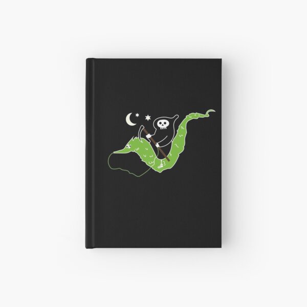 Item preview, Death riding worm on a string - Halloween cute grim reaper designed and sold by Craftaholic.