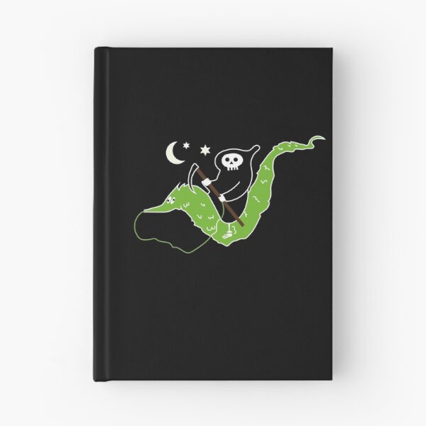 Item preview, Death riding worm on a string - Halloween cute grim reaper designed and sold by Craftaholic.