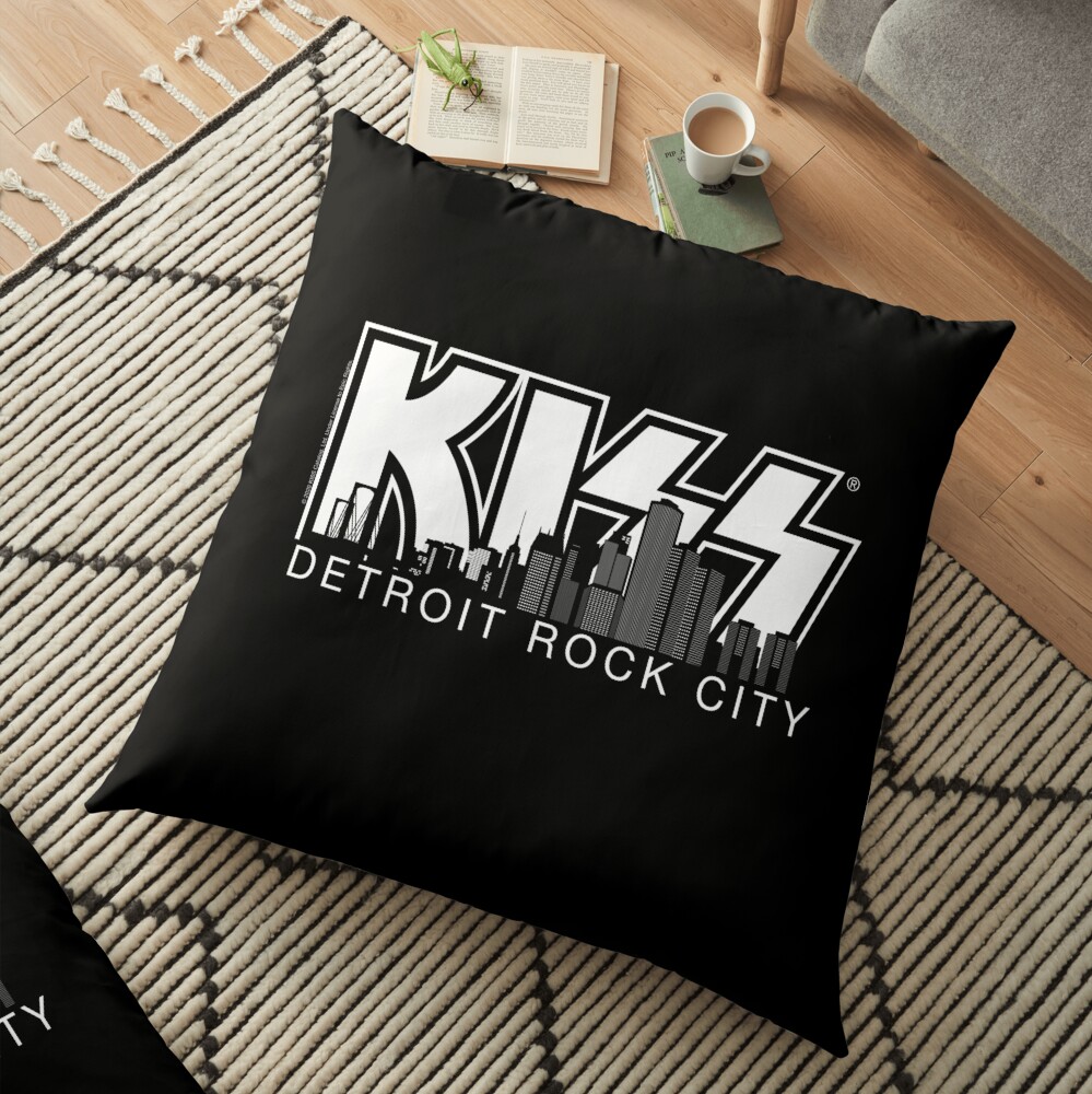Kiss - Detroit Rock City - silhouette Floor Pillow