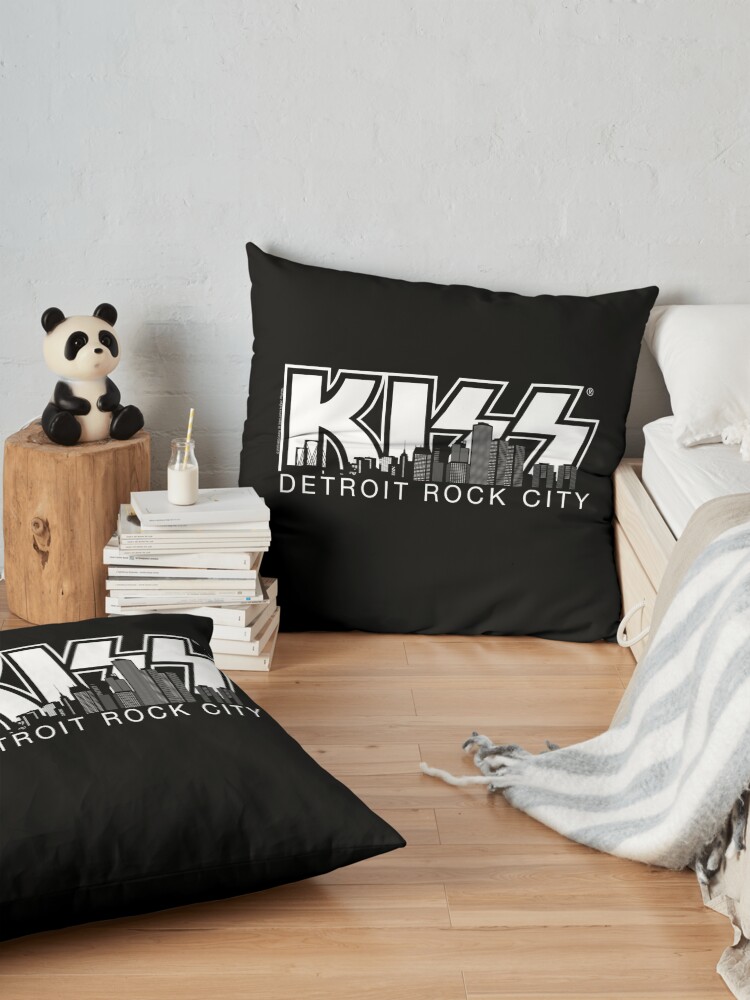 Alternate view of Kiss - Detroit Rock City - silhouette Floor Pillow