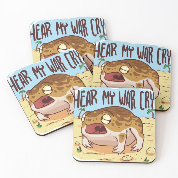 Item preview, War cry of an angry desert frog  designed and sold by MissCookieFairy.