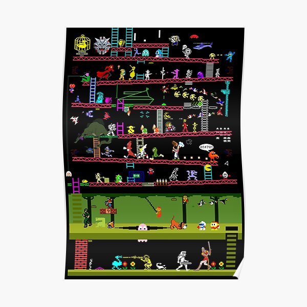 Juegos clásicos de los 80 Póster