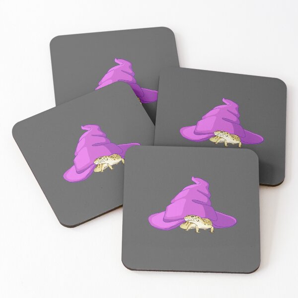 Item preview, Leopard Gecko Witch Familiar- Frog and Witch Hat designed and sold by Faerin.paints.