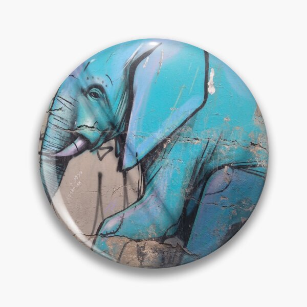 Item preview,  Graffiti Street art,Blue elephant sticker,laptop sticker, designed and sold by MyStreetArts.
