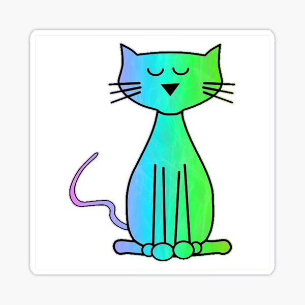 Peace-full Cat Sticker