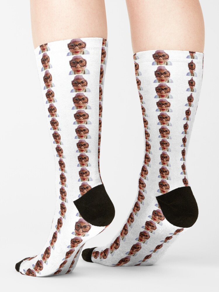 "Mrs Kwan cat in the hat " Socks by bridgeybear | Redbubble