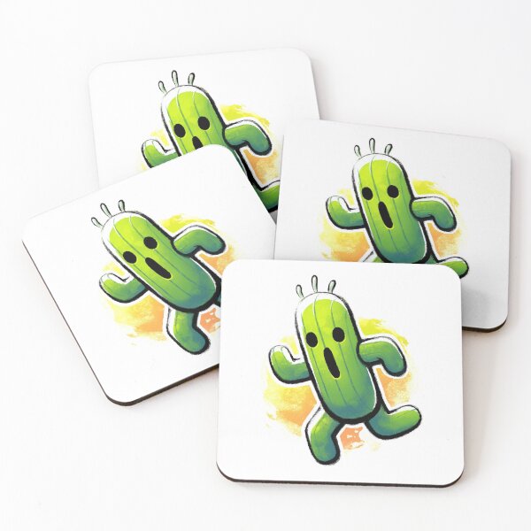 Item preview, Cactuar watercolor - Final Fantasy Creature // Cute Monster Summon // Cloud ff7 / Final fantasy VII remake designed and sold by BlancaVidal.
