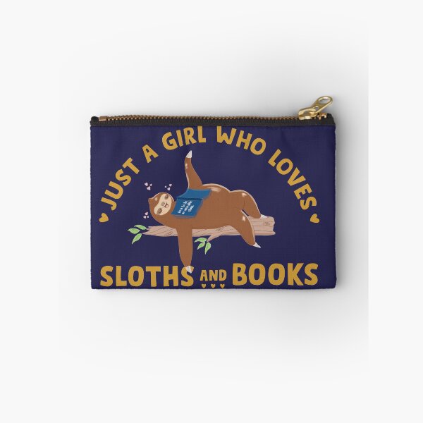 Item preview, Just a Girl who loves Sloths and Books designed and sold by tinypurpleland.