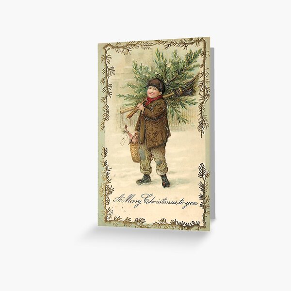 "A Merry Christmas To You" Vintage Christmas Postcard (1903) Greeting Card