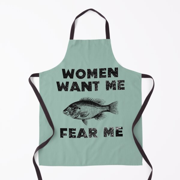 Item preview, Women Want Me Fish Fear Me Bold Distressed Vintage designed and sold by Sunny Collections.