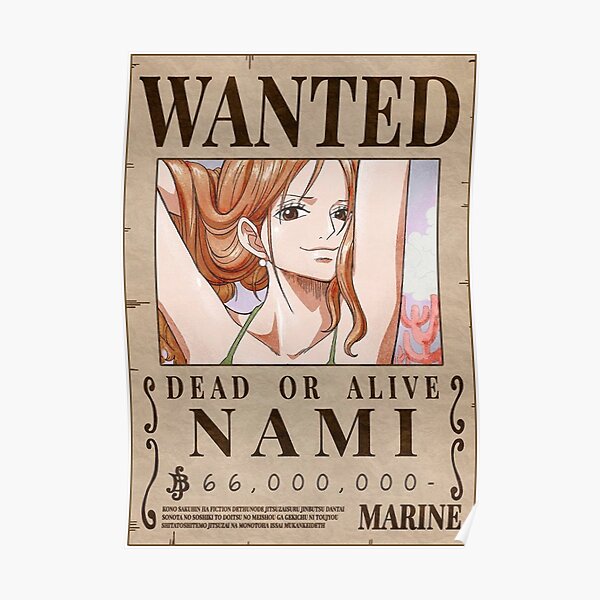 Nami One Piece Poster By Tsukiroto Redbubble