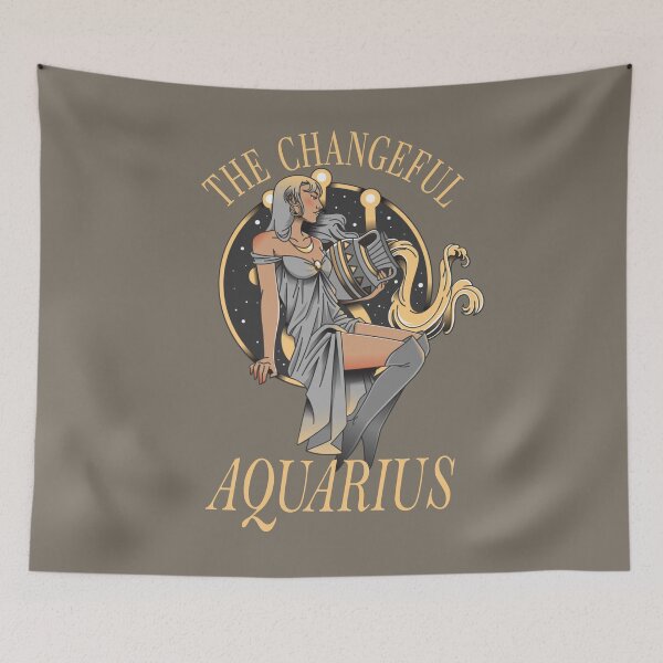 Item preview, Aquarius Zodiac Sign, Astrology, Astrological Sign designed and sold by NikoIllustrates.