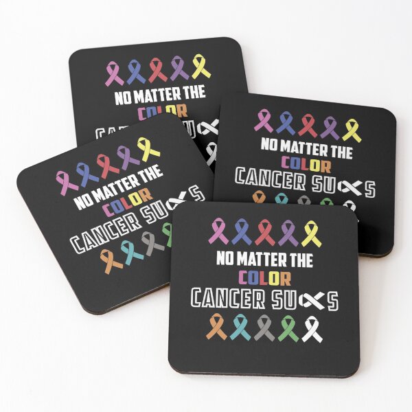 Item preview, No Matter The Color Cancer Sucks designed and sold by CoachEkong.