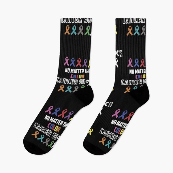 Item preview, No Matter The Color Cancer Sucks designed and sold by CoachEkong.