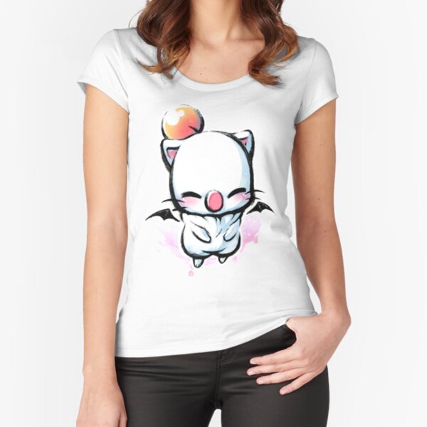 Moogle kupo tshirt para meninas final fantasia xiv jogo topos moda