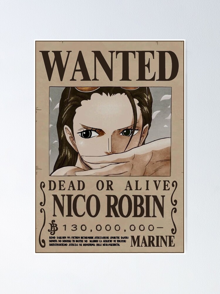 Nico Robin One Piece Poster By Tsukiroto Redbubble