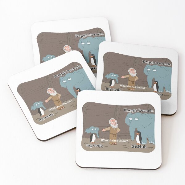 Item preview, AH42: GitHub + Kaggle = My Code designed and sold by NeuronQ.