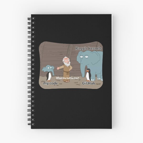 Item preview, AH42: GitHub + Kaggle = My Code designed and sold by NeuronQ.