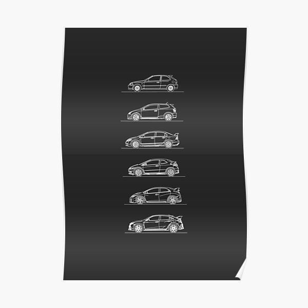 Honda Civic Typ R Evolution Poster