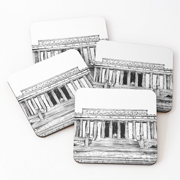 Item preview, LINCOLN MEMORIAL - ink painting.1 designed and sold by lautir.