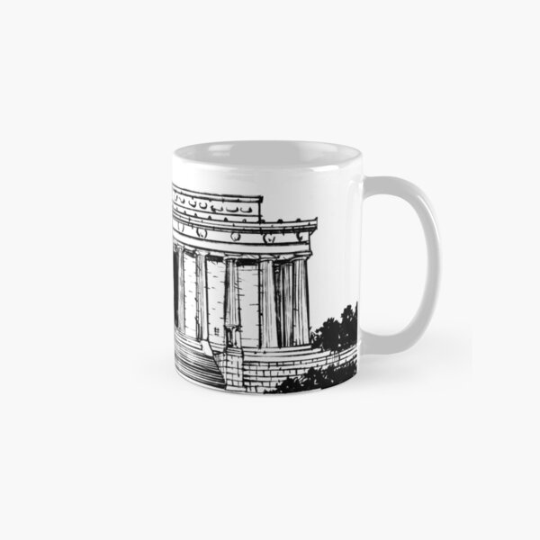 Item preview, LINCOLN MEMORIAL - ink painting.1 designed and sold by lautir.