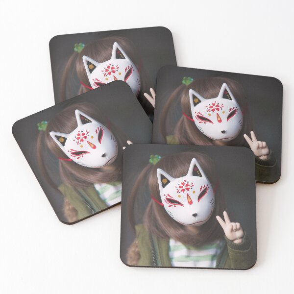 Item preview, Kitsune mask · Glitch designed and sold by orchiddolls.