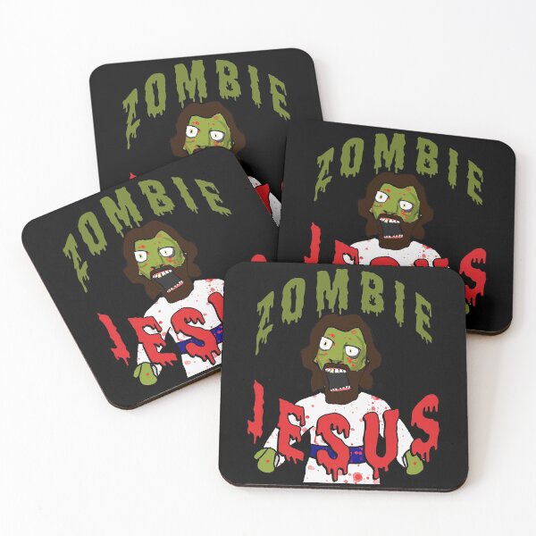 Item preview,  Creepy Zombie Jesus wants BRAINS! Funny Horror creepy zombie jesus brains atheist agnostic humor gift idea designed and sold by AllLeftSides42.