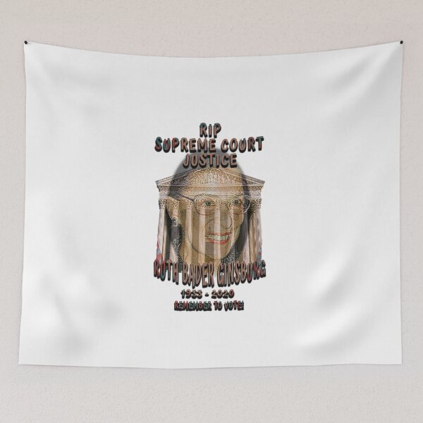 Item preview, Remembering RBG, “RIP SUPREME COURT JUSTICE RUTH BADER GINSBURG 1933 - 2020 REMEMBER TO VOTE!”  Apparel & Accessories designed and sold by Joanenices.