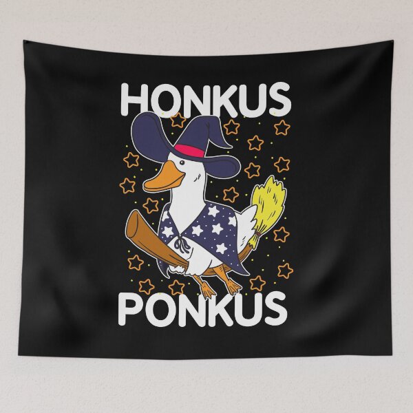Item preview, funny halloween witches duck cute honkus ponkus designed and sold by ohmier.