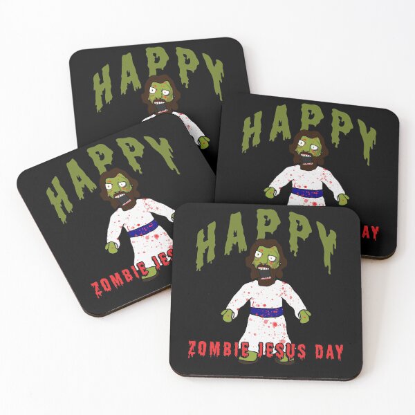 Item preview,  Creepy Zombie Jesus wants BRAINS! Happy Zombie Jesus Day! Funny Horror creepy zombie jesus brains atheist agnostic humor gift idea designed and sold by AllLeftSides42.