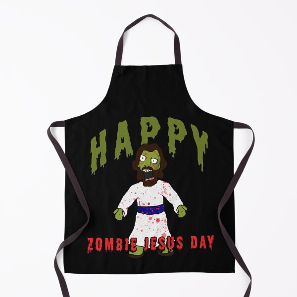 Item preview, Creepy Zombie Jesus wants BRAINS! Happy Zombie Jesus Day! Funny Horror creepy zombie jesus brains atheist agnostic humor gift idea designed and sold by AllLeftSides42.