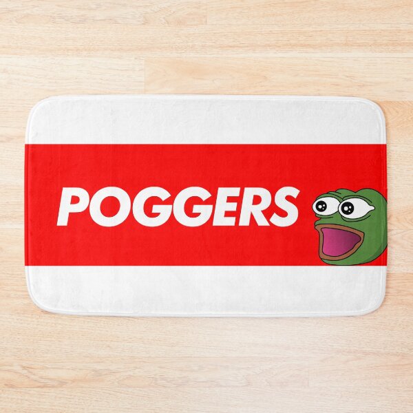Item preview, POGGERS Red Box Twitch emote Meme designed and sold by Twitchmeme.