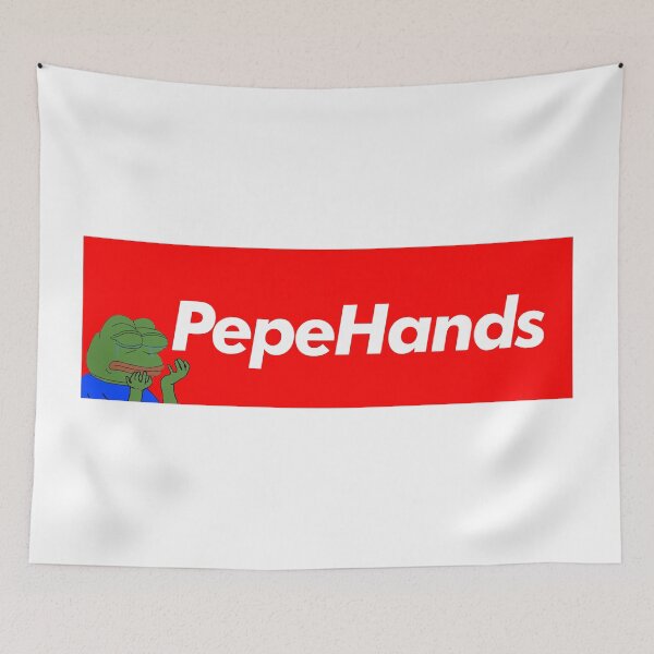 Item preview, PepeHands Red Box Twitch emote Meme BTTV Better Twitch TV Merch designed and sold by Twitchmeme.