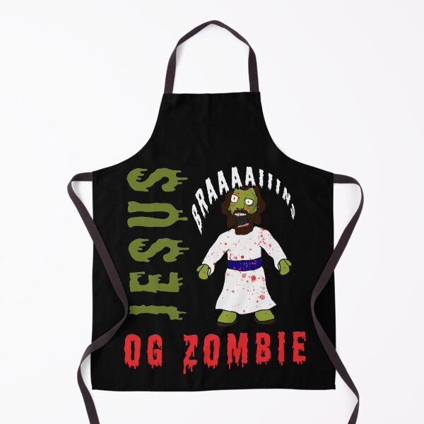 Item preview, Creepy Zombie Jesus wants BRAINS! Funny Horror creepy zombie jesus brains atheist agnostic humor gift idea designed and sold by AllLeftSides42.