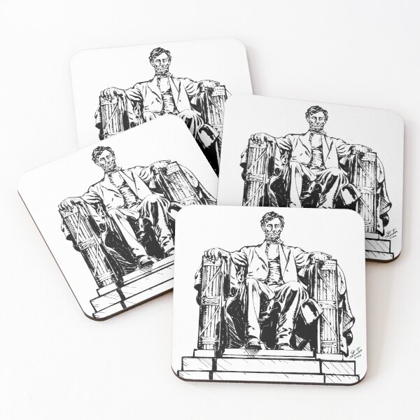 Item preview, LINCOLN MEMORIAL - ink painting.2 designed and sold by lautir.