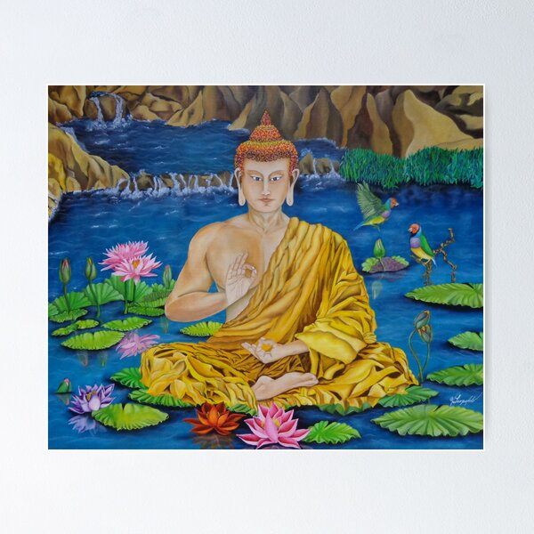 Item preview, BUDDHA ON THE LAKE designed and sold by Jleopoldo.