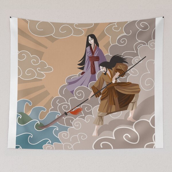 Item preview, Izanagi and Izanami asian mythology shinto god and goddess creating an island designed and sold by matintheworld ( delcarmat ).